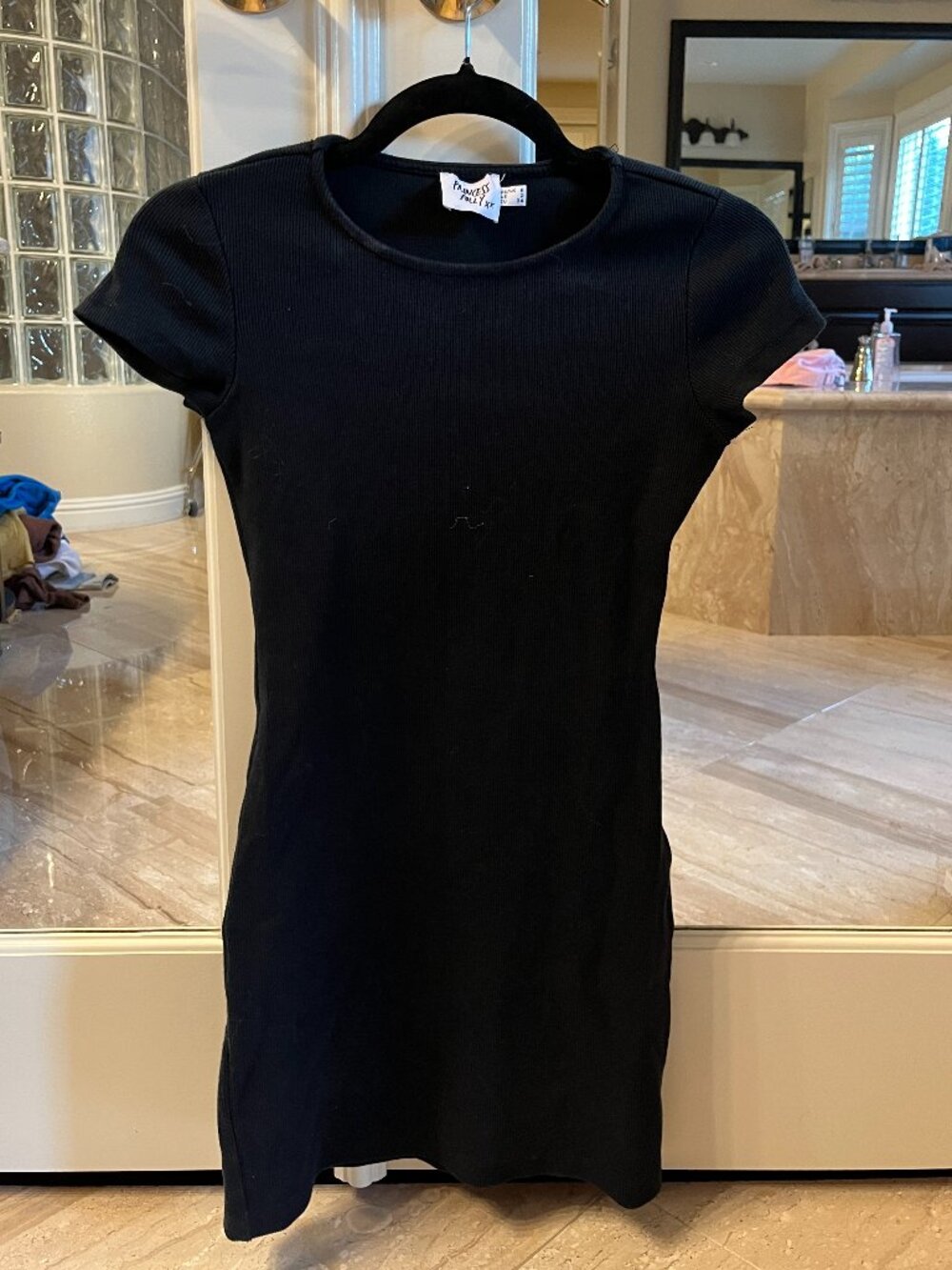 Princess Polly Black Bodycon Tee Dress